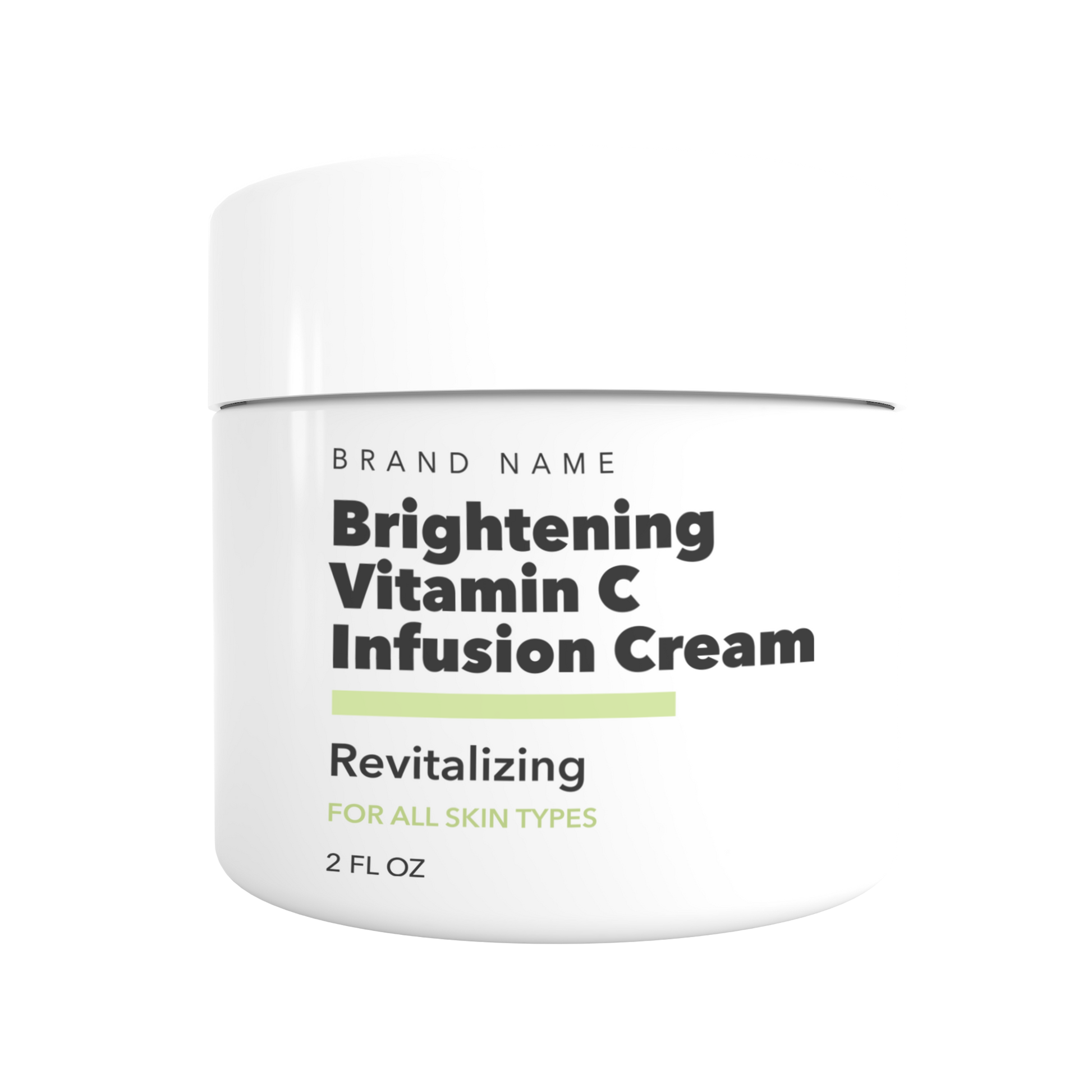 Brightening Vitamin C Infusion Cream Private Label Skincare Manufacturing, Start your own skincare brand today