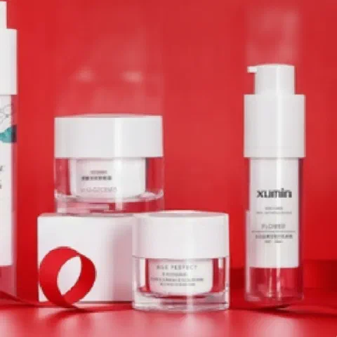Airless bottle and cream jar, packaging option 7