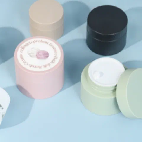 PP colorful cream jar, packaging option 14